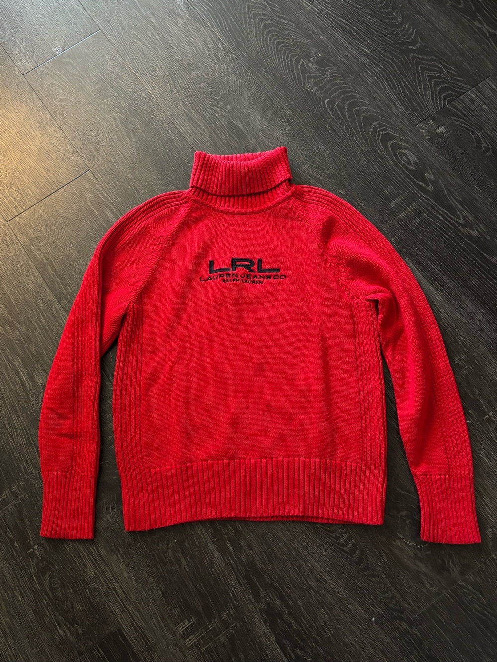 Vintage Ralph Lauren Knit Turtleneck Sweater Old Money Preppy Lauren Jeans Co
